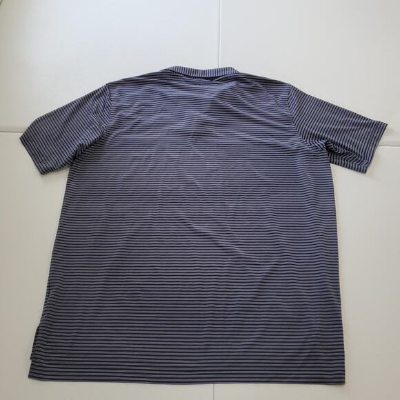 Peter Millar Texas Longhorns Summer Comfort Polo Shirt Mens 2XL Navy Stripe - Picture 3 of 9